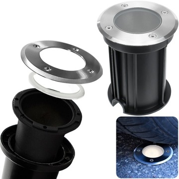 OPRAWA LED NAJAZDOWA LAMPA DO GRUNTOWA OGRODOWA WPUSZCZANA IP65 GU10 230V