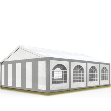 5x8 m Namiot imprezowy, PE 450, szaro-biały