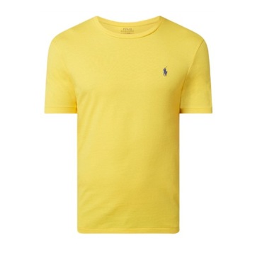 -45% POLO RALPH LAUREN T-SHIRT MĘSKI SSL-TSH CUSTOM SLIM ŻÓŁTY XL