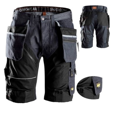Spodenki robocze Snickers 6204 Ruffwork r 46 jeans