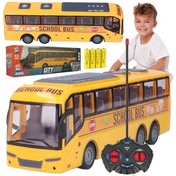 AUTOBUS ZDALNIE STEROWANY samochód AUTO RC ŚWIATŁA