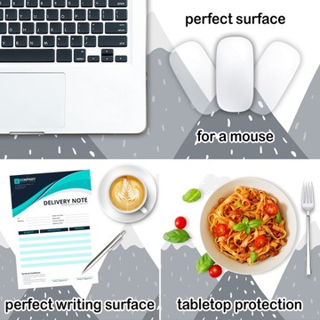 Mata ochronna na biurko góry chmurki skandynawska