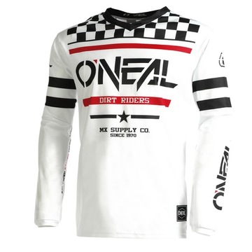 DZIECIĘCA koszulka biała downhill DH O'Neal MTB YS