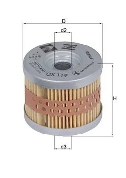 MAHLE OX 119 Filtr oleju