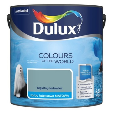 Dulux Kolory Świata błękitny lodowiec 2.5 l