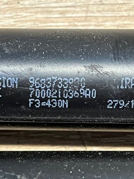 CITROEN C3 II 09-16 VZPĚRY/TLAKOVAČE KRYT ZADNÍ KOMPLET
