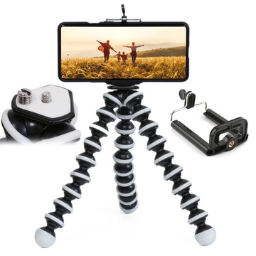 ELASTYCZNY STATYW GIĘTKI TRIPOD NA TELEFON APARAT GOPRO 1/4