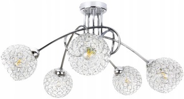 LAMPA SUFITOWA WISZĄCA ŻYRANDOL KRYSZTAŁKI LED