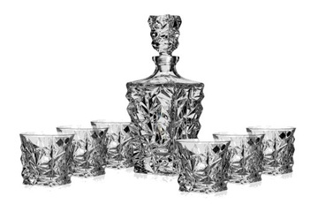 Set do whisky Glacier Bohemia 6 szkl.+karafka