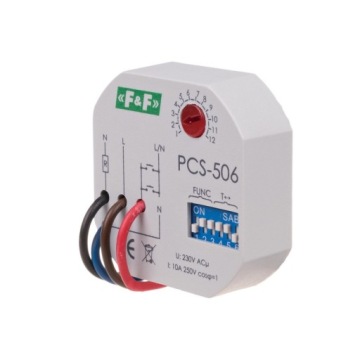 F&F PRZEKAŹNIK CZASOWY 8-FUNKCYJNY PCS-506