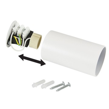 Галогенный потолочный подвесной светильник GU10 WHITE Tube