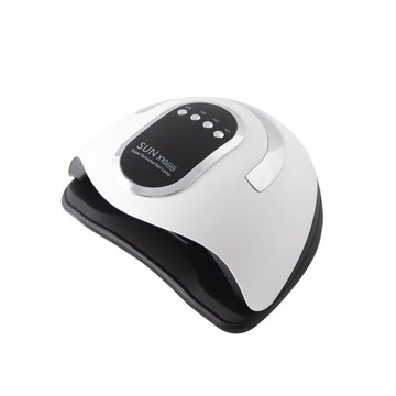 Мощная лампа для ногтей с гибридными УФ-гелями LED Sun x10 Max LCD с ручкой 280 Вт