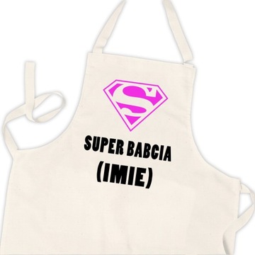 Fartuch Kuchenny Prezent DLA SUPER BABCI IMIĘ Wz