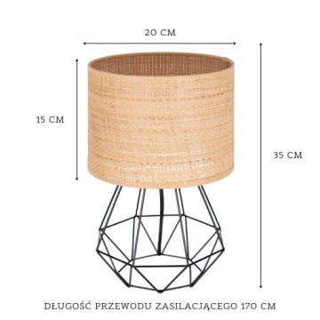 НАСТОЛЬНАЯ ЛАМПА ИЗ РОТАНГА НАСТОЛЬНАЯ ЛАМПА ИЗ РОТАНГА АБАЖУР ИЗ РОТАНГА