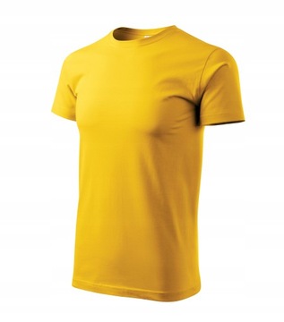 koszulka męska LUX 4XL żółta krótki rękaw
