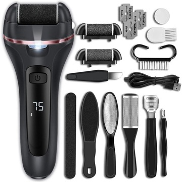 ЭЛЕКТРИЧЕСКАЯ НАПИЛЬКА ДЛЯ НАПИЛКИ, МАШИНА ДЛЯ НАПРАВЛЕНИЯ ПЯТОК, ЖК-ТЕРКА, НАБОР РОЛИКОВ, ТЕРКА XXL