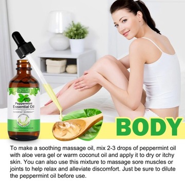 Aliver Peppermint Essential Oil Olejek miętowy do włosów 60 ml