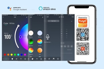 LAMPA LED ZESTAW 10 X PANEL HEKSAGON WIFI SMART TUYA RGB BIAŁY INTELIGENTNA
