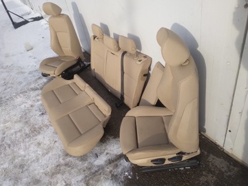 Сиденья передние, диван, салон, комплект, кожа, с подогревом, Европа, BMW E91, дорестайлинг