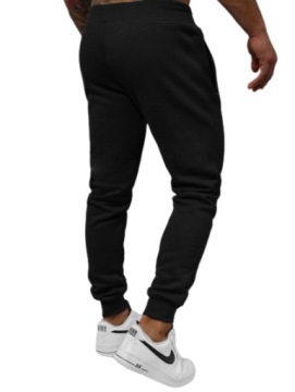 ЧЕРНЫЕ МУЖСКИЕ СПОРТИВНЫЕ БРЮКИ – КОМФОРТ И СТИЛЬ Размер L