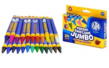 Kredki świecowe JUMBO 24 KOLORY