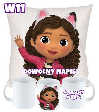 НАБОР ПОДУШКА КРУЖКА CAT GABI HOUSE ПОДАРОК ​​+ ИМЕННОЙ ПОДАРОК ​​РАЗЛИЧНЫЕ ДИЗАЙНЫ