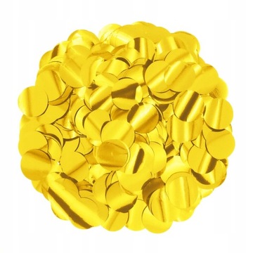 KONFETTI ZŁOTE kółka na urodziny sylwestra 15 g