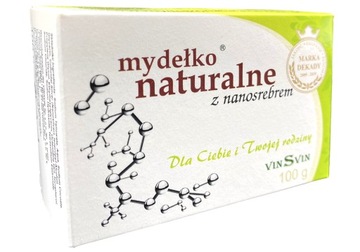 VinSVin Mydełko Naturalne Z Nanosrebrem 100g