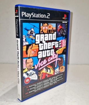 Игра GRAND THEFT AUTO VICE CITY PS2 3XA + ДИСК С КАРТОЙ + БД