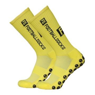 Anti-slip football socks Yellow Size 39-46
