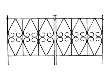 PŁOTEK OGRODOWY METALOWY 75 x 80 cm do ogrodu