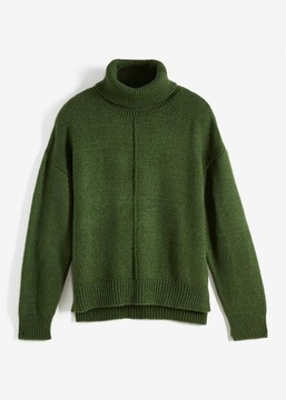 BONPRIX _LZ HIP ZIELONY SWETER Z GOLFEM _/ 42