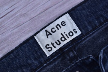 ACNE STUDIOS Ace Blue Black Jeansy Męskie W32 L32