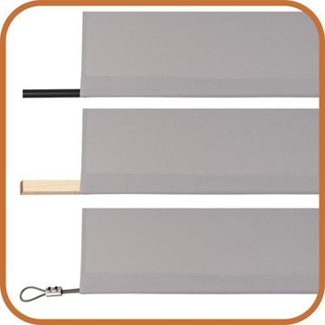 ZASŁONA TARASOWA OGRODOWA ZASŁONY TARASOWE OGRODOWE T 155x280 jasnoszara