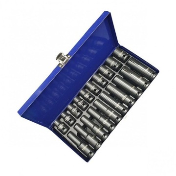 НАБОР УДАРНЫХ ГОЛОВОК ИЗ 20 УСИЛЕННЫХ ДЛИННЫХ 1/2