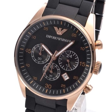 Zegarek Męski Emporio Armani Sportivo CZARNO ZŁOTY ORGINAŁ PREZENT + BOX