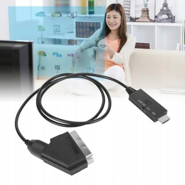КАБЕЛЬ HDMI-SCART HDMI, ЧЕРНЫЙ