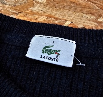 Sweter Wełniany w Splot LACOSTE Męski Wełna XL / 7