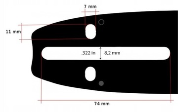 Prowadnica do piły 45 cm HUSQVARNA STIHL +ŁAŃCUCHY