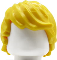 LEGO włosy figurki - żółte, półdługie, potargane