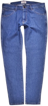 WRANGLER spodnie SKINNY blue REGULAR jeans BRYSON _ W30 L32