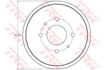 TRW Тормозной барабан DB4443