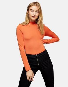 TOPSHOP BODY DAMSKIE BASIC POMARAŃCZOWE 34 1RKF