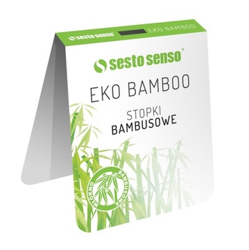 STOPKI BAMBUSOWE SESTO-SENSO GRANATOWE [36-37]
