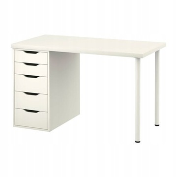 IKEA LINNMON ALEX Stół, biały 120x60