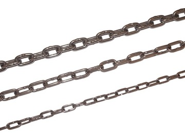 Цепь из кислотостойкой нержавеющей стали 5 мм DIN766 - 1 м