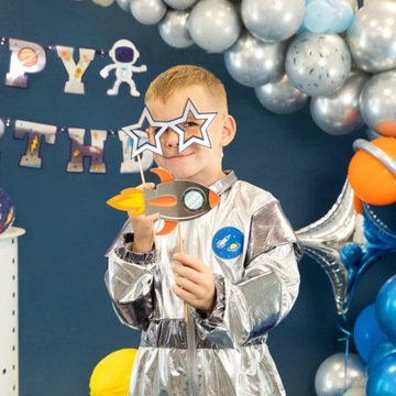 ФОТРЕКВИЗИТ КОСМИЧЕСКАЯ ракета ДЕНЬ РОЖДЕНИЯ 12 шт.