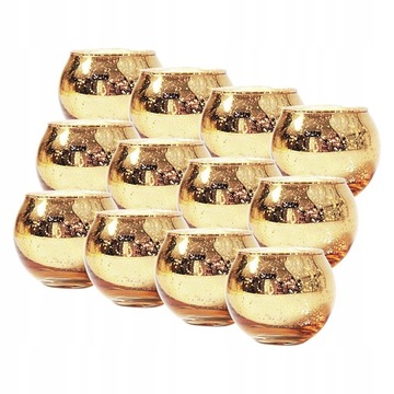 12x Uchwyt Szklana Tealight Imprezy Dekoracje