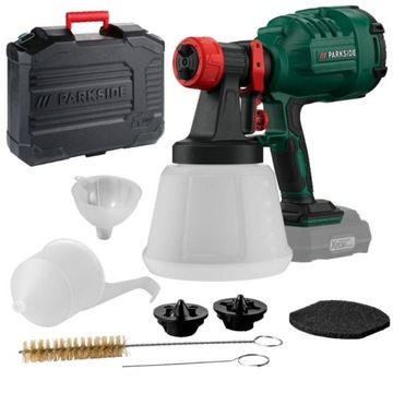 Akumulatorowy pistolet do malowania PARKSIDE X20 V PFSA 20-Li C3 -najnowszy