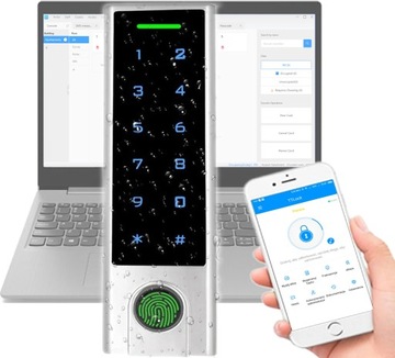 Zamek kodowy szyfrowy szyfrator na palec i kod - Bluetooth WiFi TTLock RFID